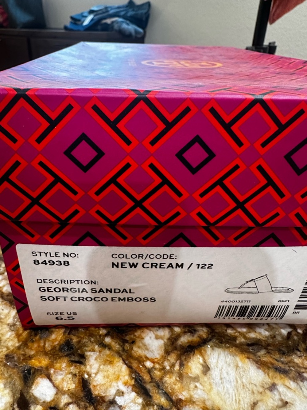 Tory Burch Cream Georgia Sandals - Picture 6 of 6